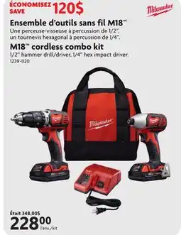 Home Hardware M18 cordless combo kit offer
