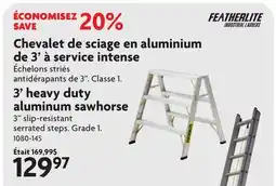 Home Hardware 3' heavy duty aluminum sawhorse 3 slip-resistant offer