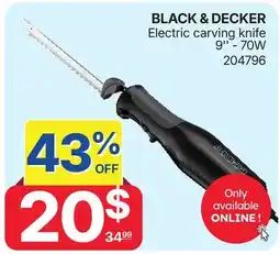 Rossy BLACK & DECKER Electric carving knife offer