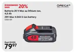 Home Hardware Batterie 20 V Max au lithium-ion, 4,0 Ah offer