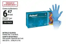 BMR NITRILE GLOVES offer