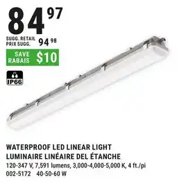 BMR WATERPROOF LED LINEAR LIGHT offer