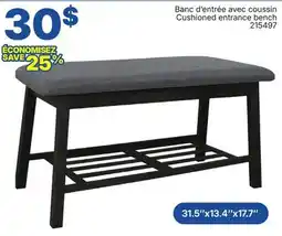 Rossy Cushioned entrance bench offer