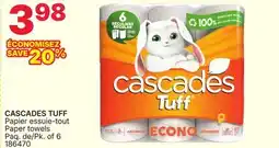Rossy CASCADES TUFF Paper towels offer