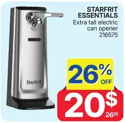 Rossy STARFRIT ESSENTIALS Extra tall electric can opener offer