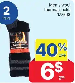 Rossy Men's wool thermal socks offer