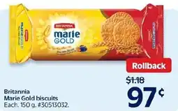 Walmart Britannia Marie Gold biscuits offer