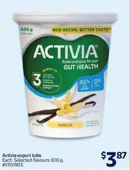 Walmart Activia yogurt tubs offer
