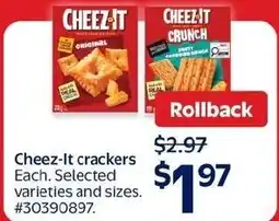 Walmart Cheez-It crackers offer