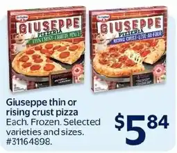 Walmart Giuseppe thin or rising crust pizza offer