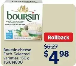 Walmart Boursin cheese offer