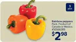 Walmart Rainbow peppers offer