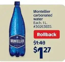 Walmart Montellier carbonated water offer
