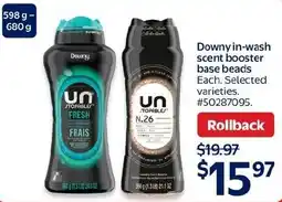 Walmart Downy in-wash scent booster base beads offer