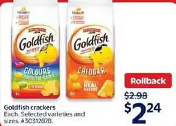 Walmart Goldfish crackers offer