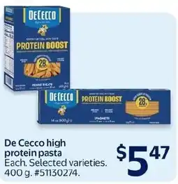 Walmart De Cecco high protein pasta offer
