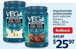 Walmart Vega Essentials protein powder offer