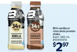 Walmart Bfit vanilla or chocolate protein shake offer