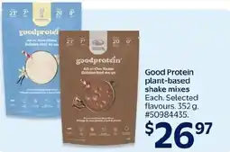 Walmart Good Protein plant-based shake mixes offer