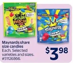 Walmart Maynards share size candies offer