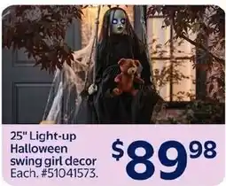 Walmart Light-up Halloween swing girl decor offer