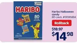 Walmart Haribo halloween candy offer