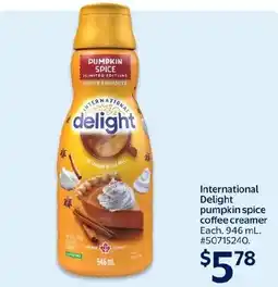 Walmart International Delight pumpkin spice coffee creamer offer