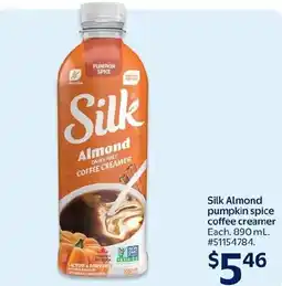 Walmart Silk Almond pumpkin spice coffee creamer offer