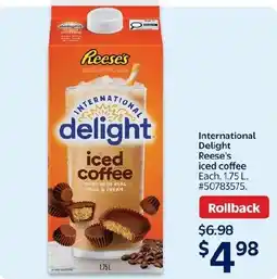 Walmart International Delight reese's iced coffee offer
