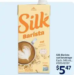 Walmart Silk Barista oat beverage offer
