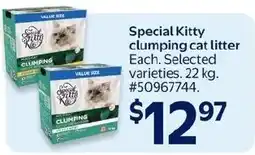 Walmart Special Kitty clumping cat litter offer