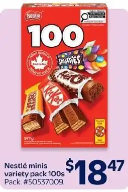 Walmart Nestlé minis variety pack 100s offer