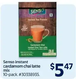 Walmart Senso instant cardamom chai latte mix offer