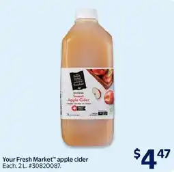Walmart Your Fresh Market apple cider offer
