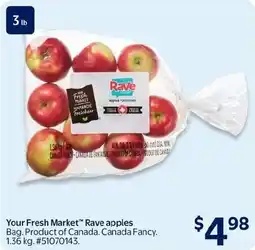 Walmart Your Fresh Market Rave apples offer