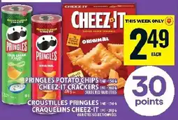 Food Basics Pringles potato chips cheez-it crackers offer