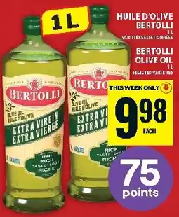 Food Basics Bertolli extra virgin olive oil offer