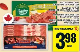 Food Basics Schneiders bacon or maple leaf offer