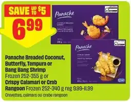 FreshCo Panache breaded coconut, butterfly, tempura or bang bang shrimp offer