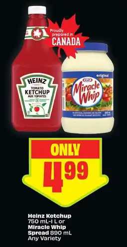 FreshCo Heinz Ketchup or Miracle Whip Spread offer
