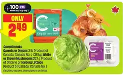 FreshCo Compliments carrots or onions offer