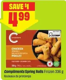 FreshCo Compliments spring rolls offer