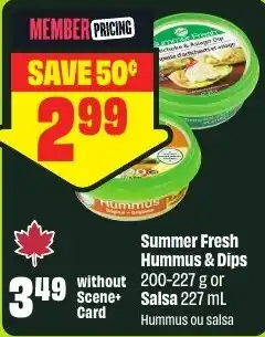 FreshCo Hummus Summer Fresh Hummus & Dips offer
