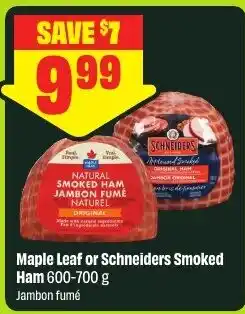 FreshCo Maple Leaf or Schneiders Smoked Ham offer