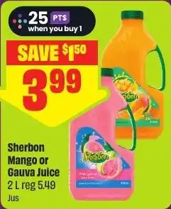 FreshCo Sherbon Mango or Gauva Juice offer