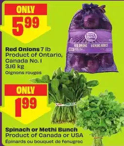 FreshCo Red Onions offer