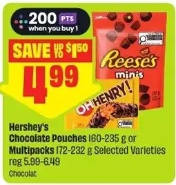 FreshCo Hershey's Chocolate Pouches offer