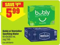 FreshCo Bubly or Montellier Sparkling Water offer