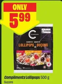 FreshCo Compliments lollipops offer
