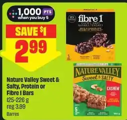 FreshCo Nature Valley Sweet & Salty, Protein or Fibre 1 Bars offer